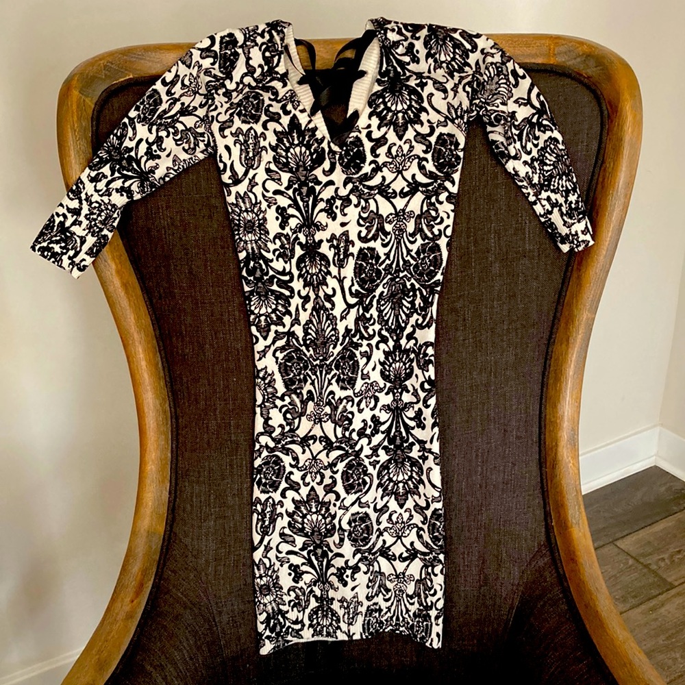 Little Black and White Dress